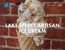 Tablet Screenshot of lakeeffecticecream.com